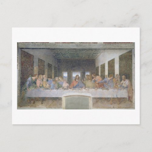 The Last Supper 1495_97 fresco Postcard