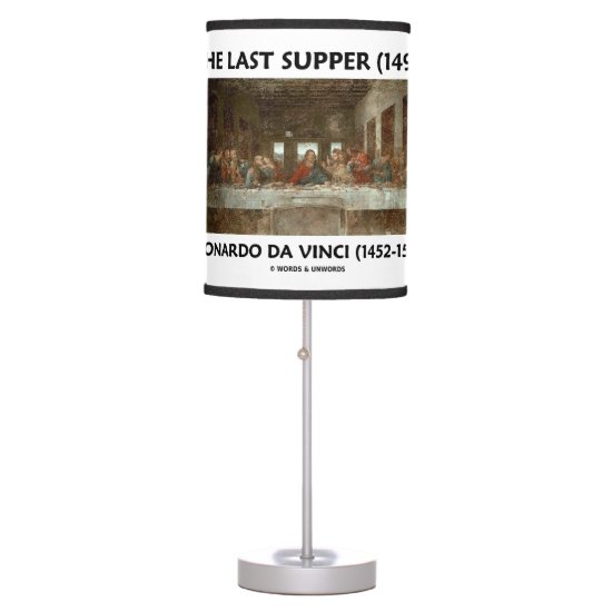 The Last Supper (1498) by Leonardo da Vinci Table Lamp