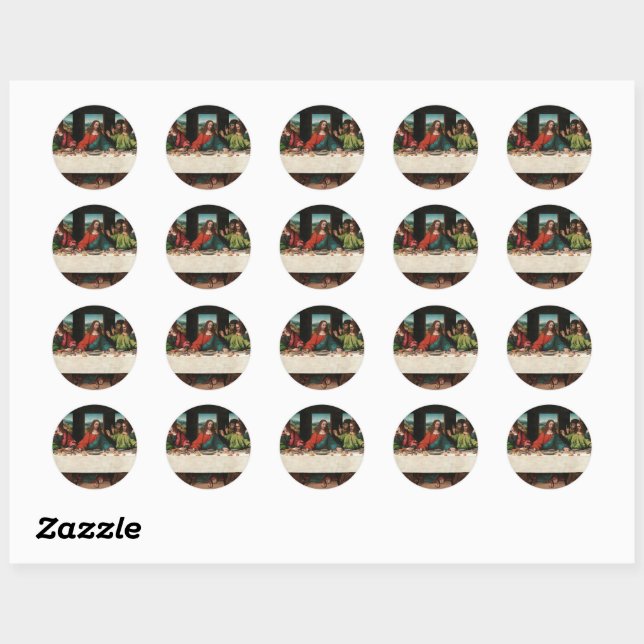 The Last Supper, 1515-1520 by Giampietrino Classic Round Sticker (Sheet)