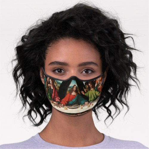 The Last Supper 1515_1520 by Giampietrino Premium Face Mask