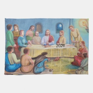 The Last Supper 2026 Calendar Kitchen Towel
