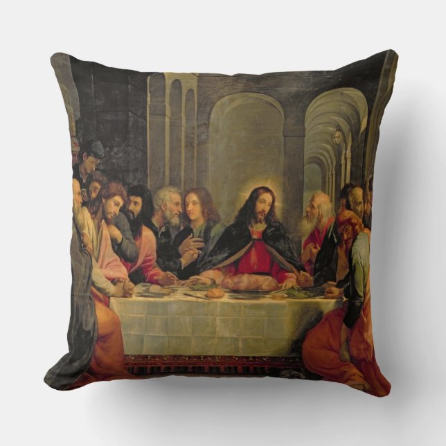The Last Supper 2 Throw Pillow (Front)