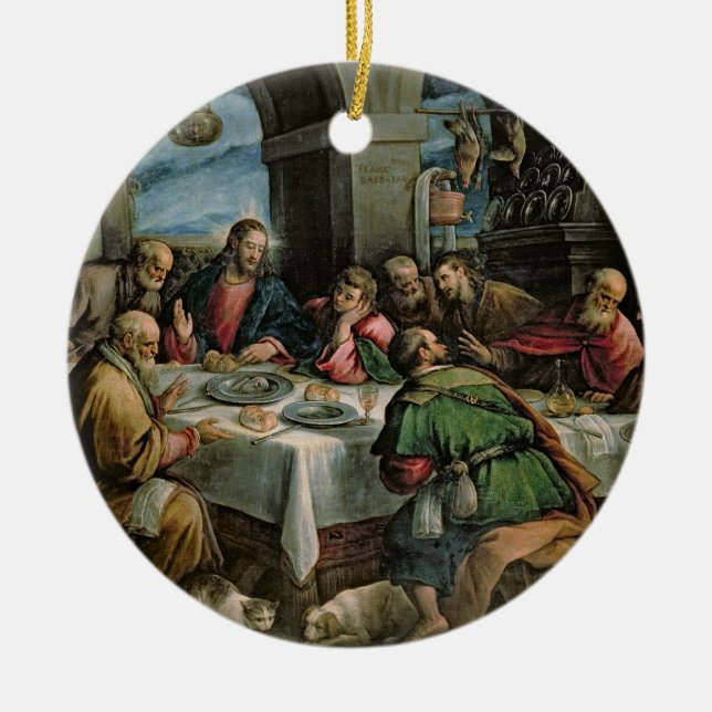 The Last Supper 3 Ceramic Ornament (Front)