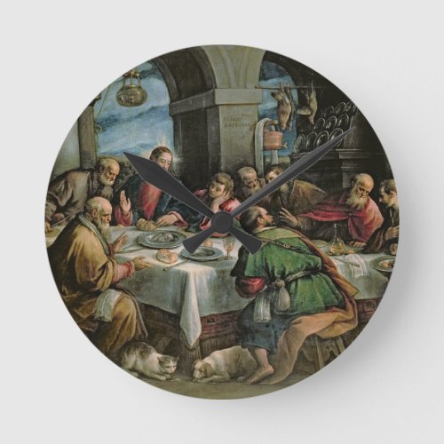 The Last Supper 3 Round Clock