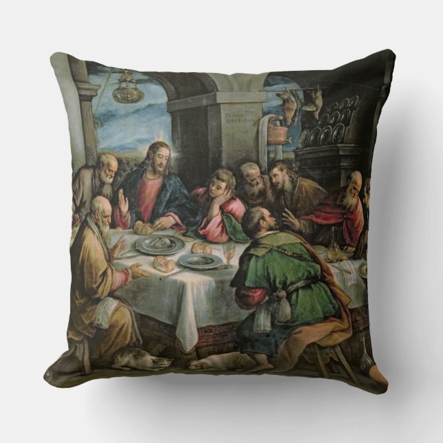 The Last Supper 3 Throw Pillow (Front)
