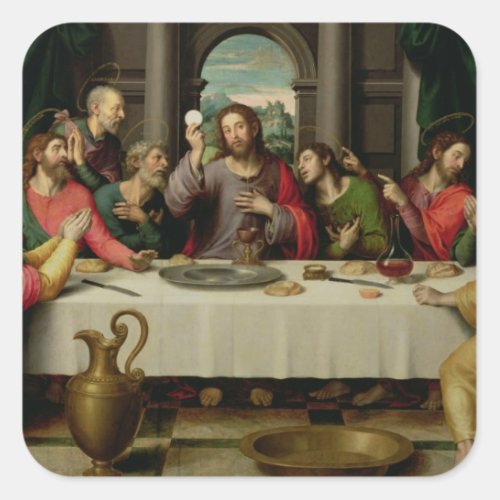 The Last Supper 5 Square Sticker