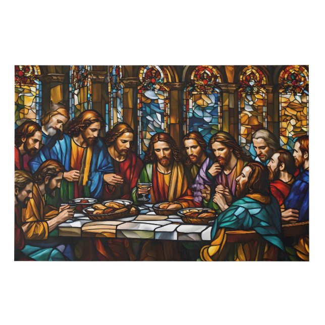 The Last Supper: A Masterpiece of Faith Faux Canvas Print (Front)