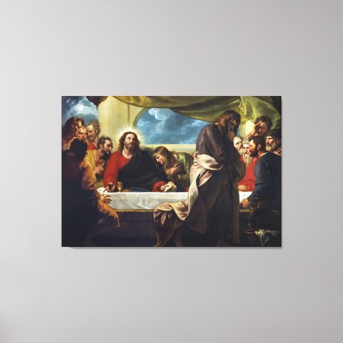 The Last Supper by Benjamin West Canvas Print