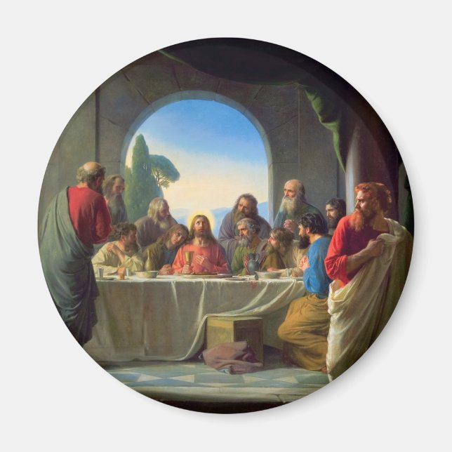 The Last Supper by Carl Bloch Magnet (Front)