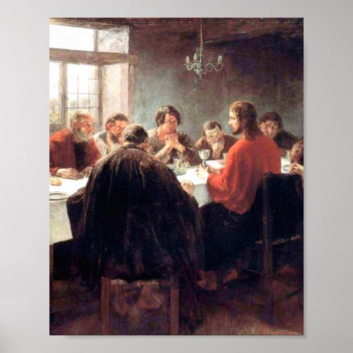 The Last Supper By Fritz Von Uhde 1886 Poster