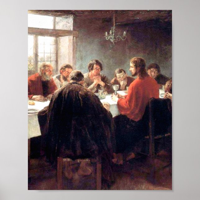 The Last Supper By Fritz Von Uhde 1886 Poster (Front)