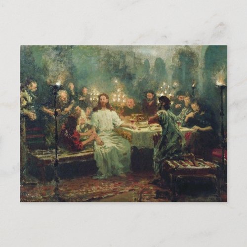 The Last Supper by Ilya Repin Postcard
