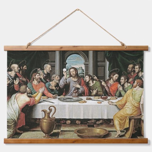 The Last Supper by Juan de Juanes Hanging Tapestry