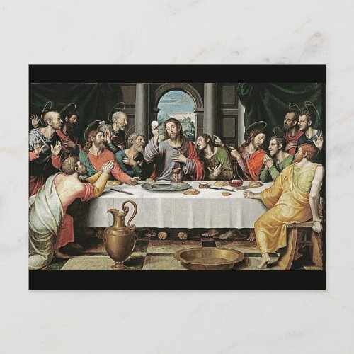 The Last Supper by Juan de Juanes Postcard
