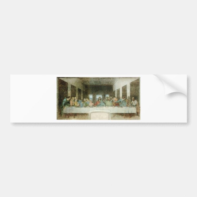 The Last Supper by Leonardo Da Vinci c. 1495-1498 Bumper Sticker (Front)