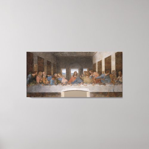 The Last Supper by Leonardo Da Vinci Canvas Print