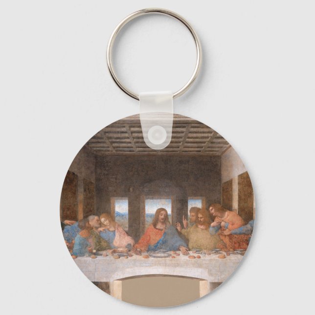 The Last Supper by Leonardo Da Vinci Keychain (Front)