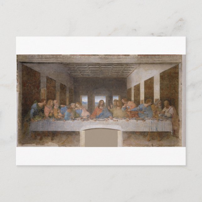 The Last Supper by Leonardo Da Vinci Postcard (Front)