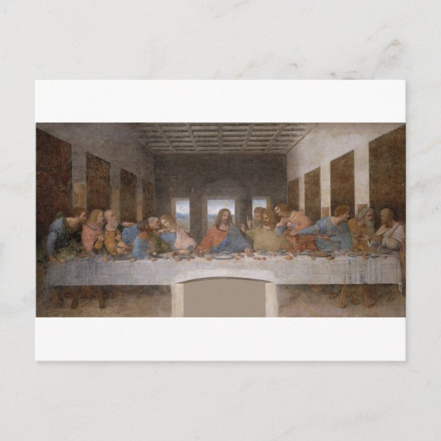 The Last Supper by Leonardo Da Vinci Postcard (Front)
