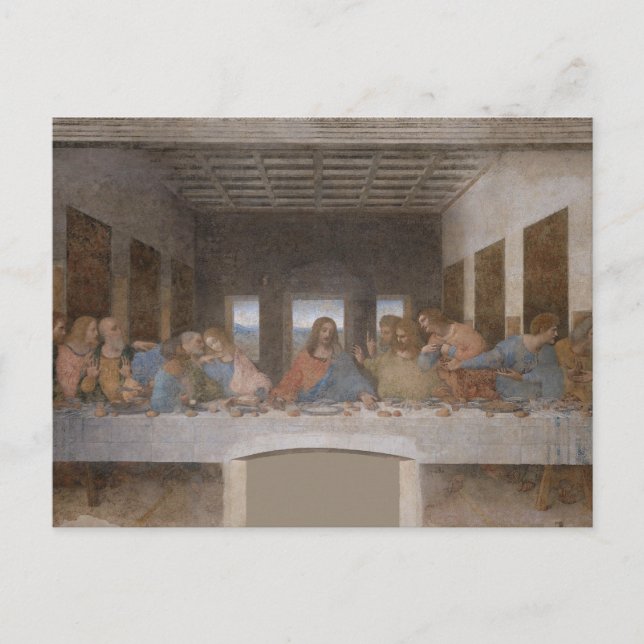 The Last Supper by Leonardo da Vinci Postcard (Front)