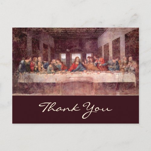 The Last Supper by Leonardo da Vinci Postcard