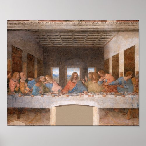 The Last Supper by Leonardo Da Vinci Poster