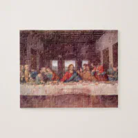 Vintage Religion, Last Supper with Jesus Christ Jigsaw Puzzle