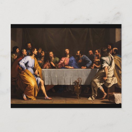 The Last Supper by Philippe de Champaigne 1648 Postcard
