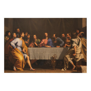 The Last Supper by Philippe de Champaigne (1648) Wood Wall Decor