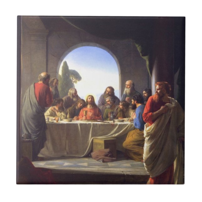 The Last Supper - Carl Bloch Ceramic Tile (Front)
