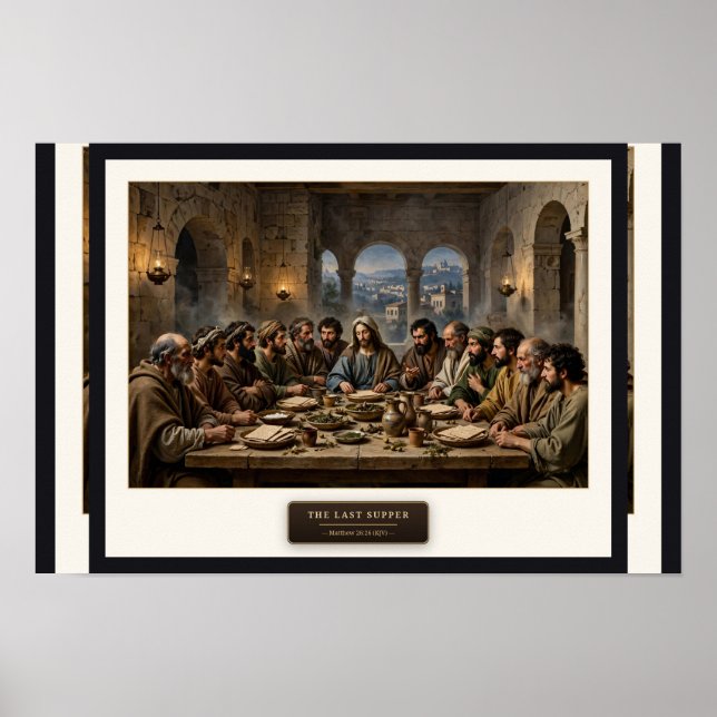 The Last Supper — Da Vinci Style Poster (Front)