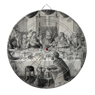 The Last Supper Dartboard With Darts