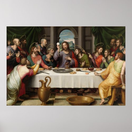 The Last Supper Eucharist _ La Ultima Cena Poster