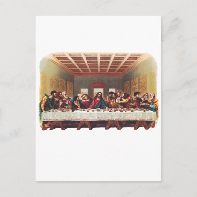 The Last Supper Fine Art Postcard (Front)