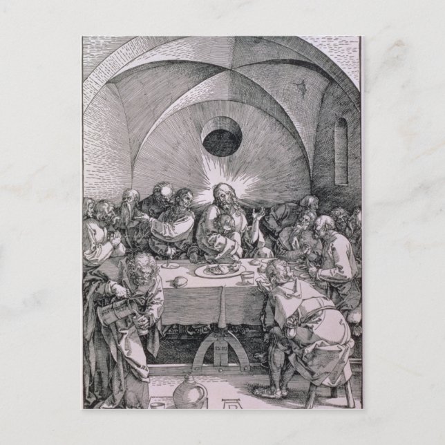 The Last Supper from the 'Great Passion' Postcard (Front)