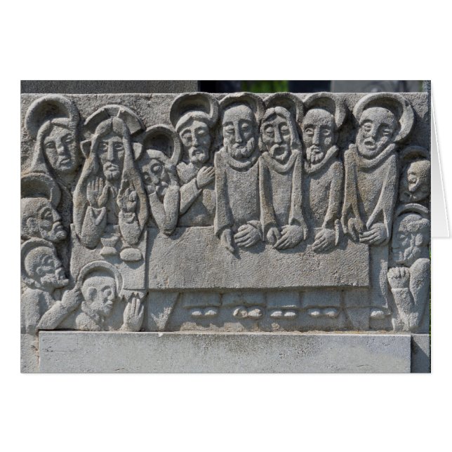 The Last Supper Gravestone (Front Horizontal)