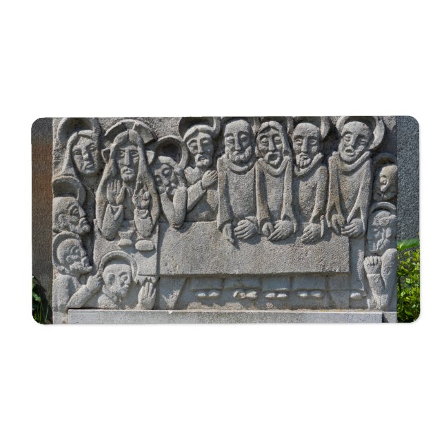 The Last Supper Gravestone Label (Front)