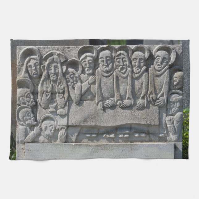 The Last Supper Gravestone Towel (Horizontal)