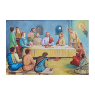 The Last Supper: Jesus and the Disciples Acrylic Print