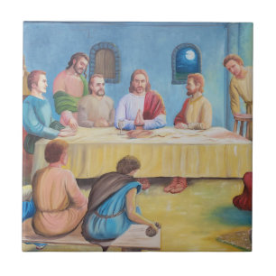 The Last Supper: Jesus and the Disciples Ceramic Tile