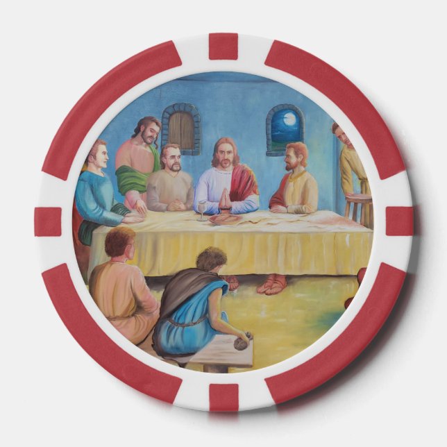 The Last Supper: Jesus and the Disciples Poker Chips (Front)