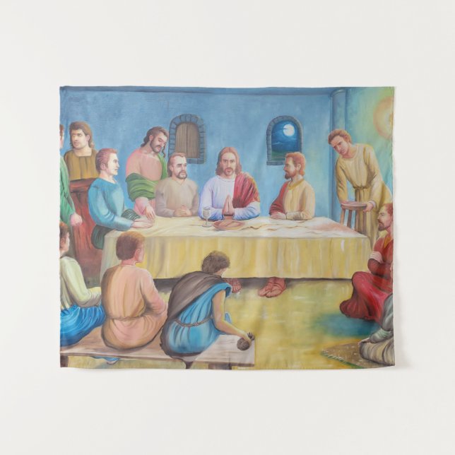 The Last Supper: Jesus and the Disciples Tapestry (Front (Horizontal))