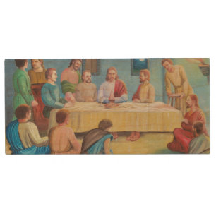 The Last Supper: Jesus and the Disciples Wood Flash Drive