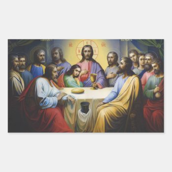 The Last Supper Jesus Christ Stickers by Everything_Grandma at Zazzle