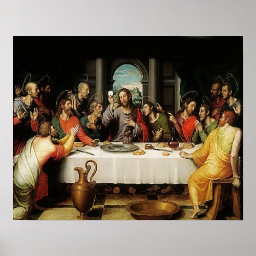 The Last Supper _ La Ultima Cena _ First Eucharist Poster