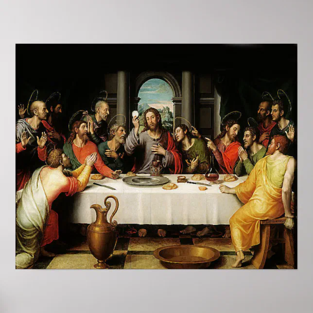 The Last Supper - La Ultima Cena - First Eucharist Poster | Zazzle