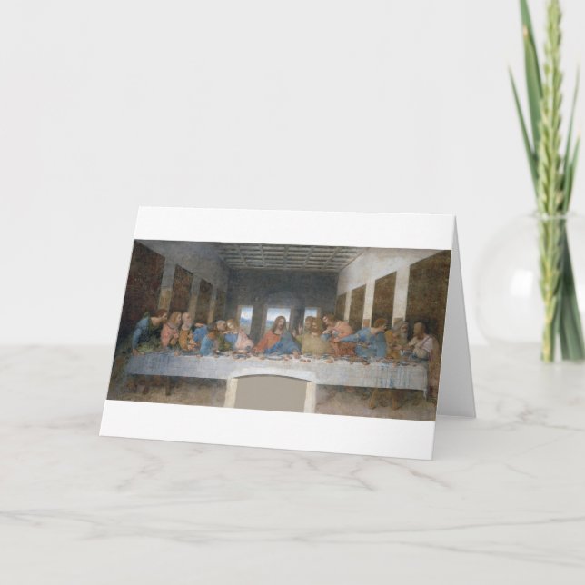 The Last Supper, Leonardo da Vinci, 1495-1498 Card (Front)