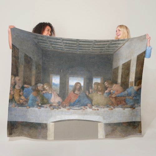 The Last Supper Leonardo da Vinci Fleece Blanket