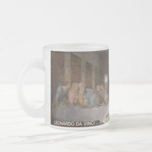 The Last Supper Leonardo Da Vinci Postcard Frosted Glass Coffee Mug