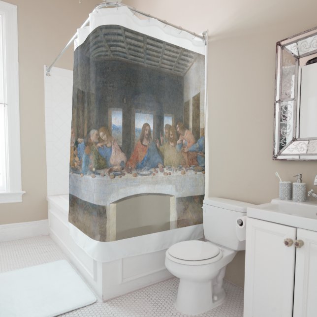 The Last Supper, Leonardo da Vinci Shower Curtain (In Situ)